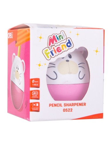 Pencil Sharpener Deli 1-hole w/canister assorted