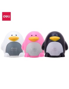Pliiatsiteritaja DELI pingviin 2-ava, konteineriga