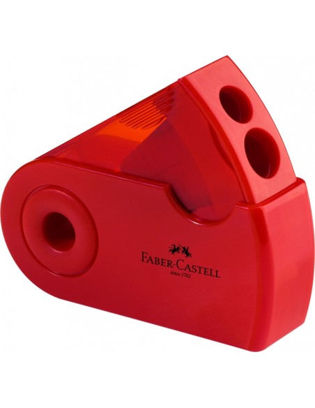 Pliiatsiteritaja Faber-Castell Sleeve, kogujaga, 2-ava, punane/sinine