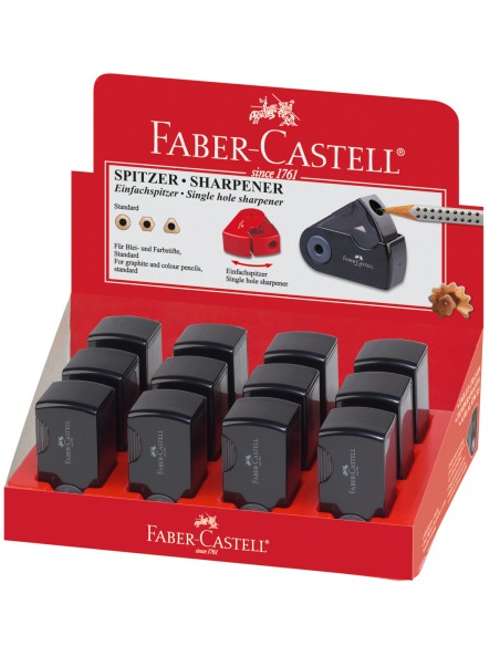 Pliiatsiteritaja Faber-Castell Sleeve, kogujaga, 1-ava, must