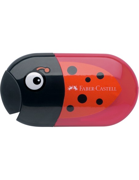 Pliiatsiteritaja Faber-Castell 2 avaga kustukummiga lepatriinu