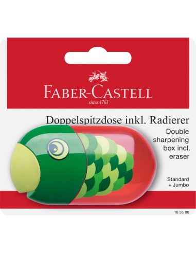 Pliiatsiteritaja Faber-Castell 2 avaga kustukummiga kala