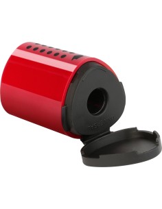 Faber-Castell Grip Mini sharpening box, red, blue, assorted 2