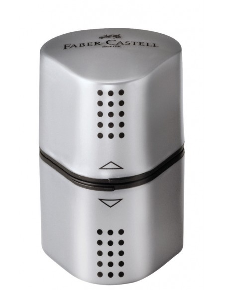 Faber-Castell Grip 2001 trio sharpening box, silver