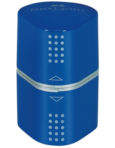 Faber-Castell Grip 2001 trio sharpening box, red, blue, assorted