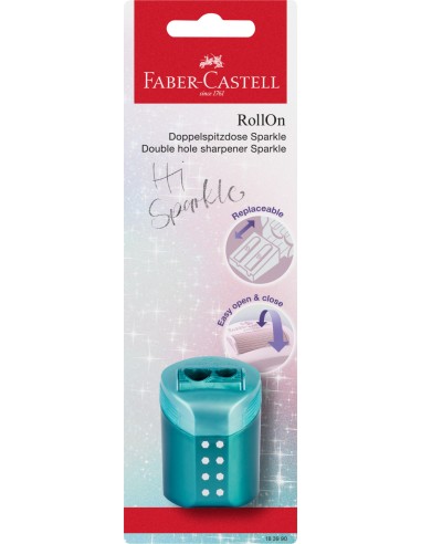 Double hole sharpener RollOn Sparkle BC