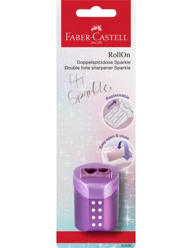 Double hole sharpener RollOn Sparkle BC