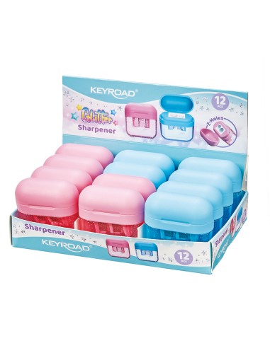 Pliiatsiteritaja Keyroad Compact 2-ava blistris, pastell