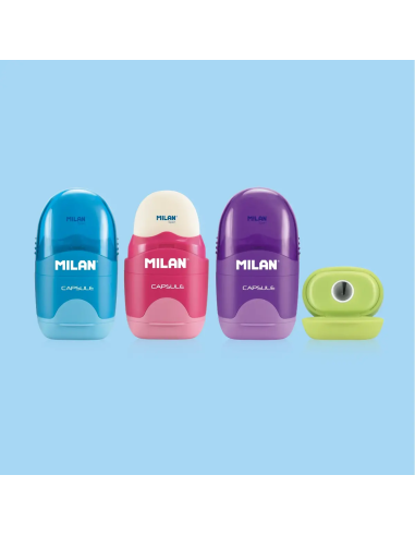 Sharpener MILAN + eraser Capsule