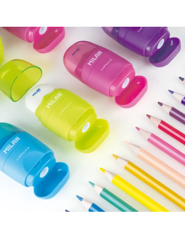 Sharpener MILAN + eraser Capsule