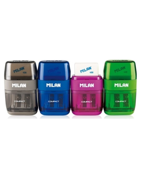 Sharpener MILAN + eraser Compact