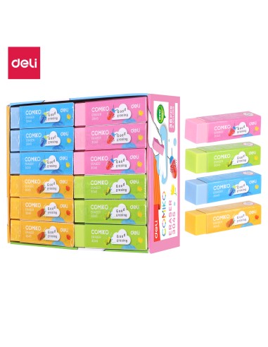Kustukumm DELI Comiko assortii värvid
