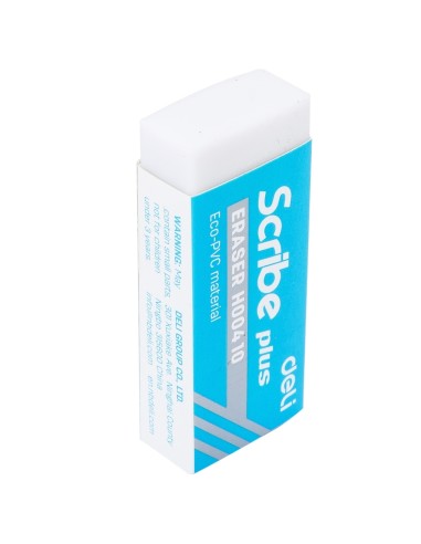 Kustukumm DELI Scribe Plus Eco-PVC valge