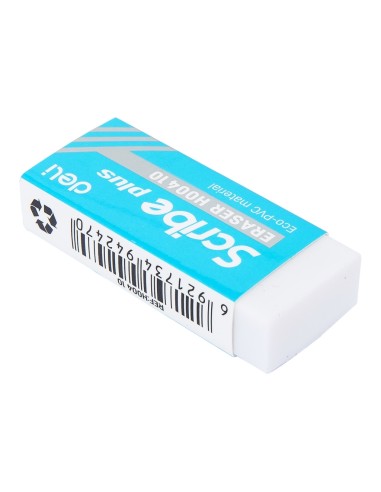Kustukumm DELI Scribe Plus Eco-PVC valge