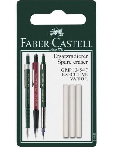 Kustukumm Faber-Castell 1345/1347 mehaanilisele pliiatsile 3tk/pk