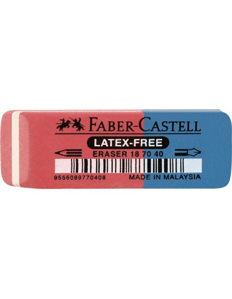 Kustukumm Faber-Castell 7070-40, punane/sinine