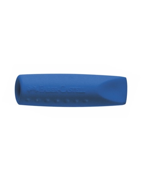 Faber-Castell Grip 2001 eraser cap eraser, 2x grey, red or grey, blue