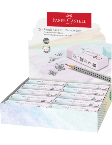 Kustukumm Faber-Castell tolmuvaba, pastell värvid
