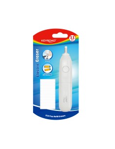 Electric eraser, with 10 free eraser/blister card 2