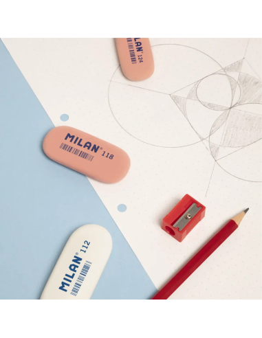 Eraser Milan 124 oval 49x23,5x9,2mm