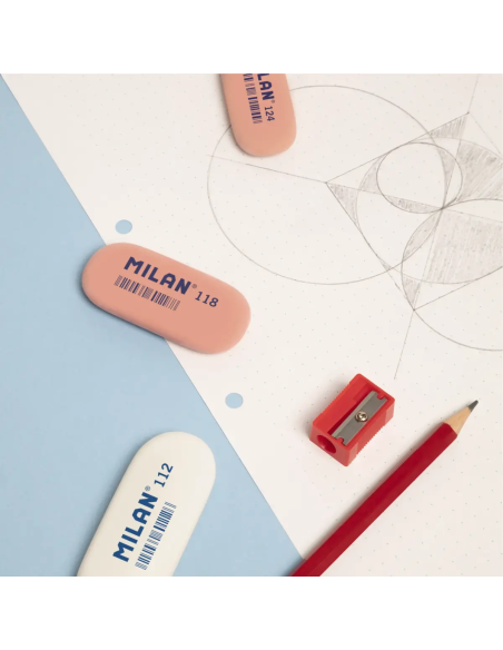 Eraser Milan 124 oval 49x23,5x9,2mm
