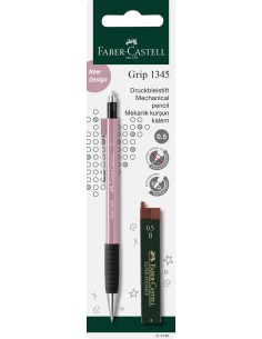 Mehaaniline harilik pliiats Faber-Castell Grip 1345 roheline 0,5mm +söed blistris