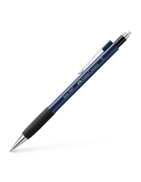 Mehaaniline harilik pliiats Faber-Castell Grip 1347 0,7mm metallik sinine
