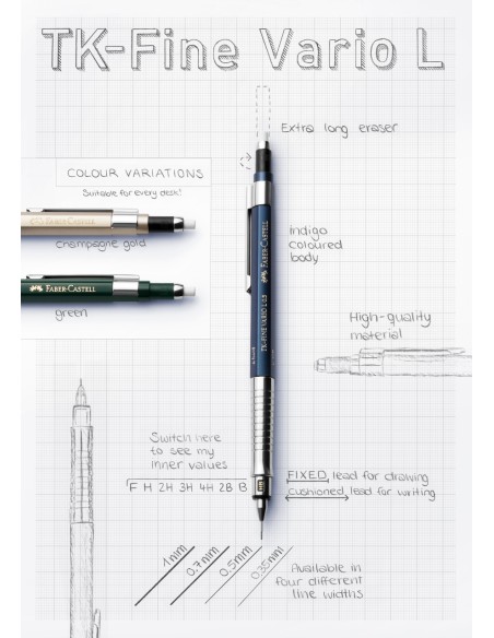 MP TK-Fine Vario L 0.5mm Indigo