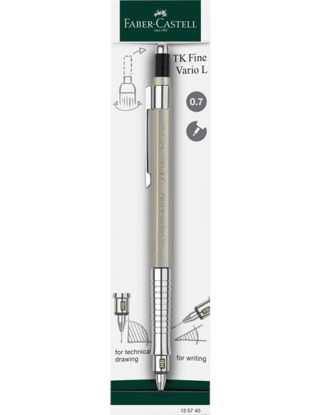 Mehaaniline harilik pliiats Faber-Castell TK-FINE VARIO L 0.5mm kuldne